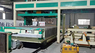 新型陶?？招那桨迳璞?全自动陶粒墙板生产线-装配式内墙板生产设备